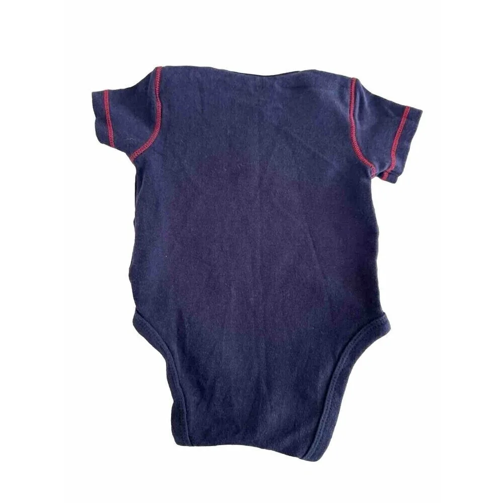 Genuine Merchandise MLB Braves baby Bodysuit Girls 6-9m Blue Short Sleeve